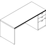 Lacasse Right Single Pedestal Desk View Product Image