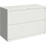 Lorell 42" White Lateral File - 2-Drawer View Product Image