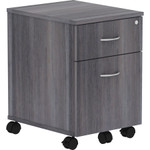 Lorell Relevance Series Charcoal Laminate Office Furniture Pedestal - 2-Drawer View Product Image