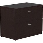 Lorell Essentials Espresso Laminate Lateral File - 2-Drawer View Product Image