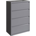 Lorell 36" Silver Lateral File - 4-Drawer View Product Image