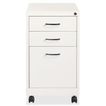 Lorell White 3-drawer Mobile Pedestal File View Product Image