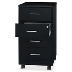 Lorell 26-1/2" Mobile Storage Cabinet - 4-Drawer View Product Image
