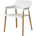 Lorell Wood Legs Stack Chairs View Product Image