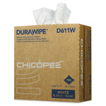 Chicopee Durawipe Medium-Duty Industrial Wipers, 8.8 x 17, White, 110/Box, 12 Box/Carton View Product Image