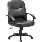 Lorell Chadwick Managerial Leather Mid-Back Chair View Product Image