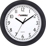 Lorell 9" Round Profile Wall Clock View Product Image