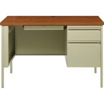 Lorell Fortress Series Oak Laminate Top Desk View Product Image