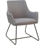 Lorell Gray Flannel Guest Chair with Sled Base View Product Image