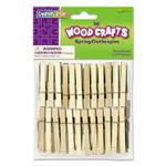 Creativity Street Wood Spring Clothespins, 3.38 Length, 50 Clothespins/Pack View Product Image