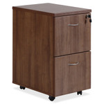 Lorell Essentials Walnut File/File Mobile Pedestal View Product Image