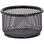 Lorell Black Mesh/Wire Paper Clip Holder View Product Image