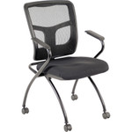 Lorell Mesh Back Fabric Seat Nesting Chairs View Product Image