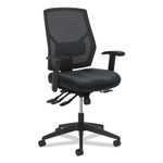 HON Crio High-Back Task Chair with Asynchronous Control, Supports up to 250 lbs., Black Seat/Black Back, Black Base View Product Image