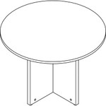 Lorell Prominence Round Laminate Conference Table View Product Image