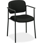 HON VL616 Stacking Guest Chair with Arms, Black Seat/Black Back, Black Base BSXVL616VA10 View Product Image