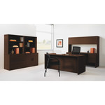 HON 10500 Series L Workstation Return, Full-Height Right Ped, 48w x 24d, Mahogany View Product Image