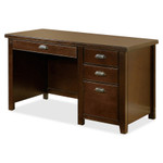 Martin Kathy Ireland Tribeca Loft Single Pedestal Desk - 3-Drawer View Product Image