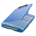 Officemate Low Profile Storage Clipboard, 1/2" Capacity, Holds 8 1/2 x 11, Translucent Blue View Product Image