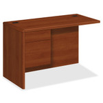 HON 10700 "L" Workstation Return, Left 3/4 Pedestal, 48w x 24d x 29 1/2h, Cognac View Product Image