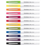 Paper Mate Flair Felt Tip Porous Point Pen, Stick, Bold 1.2 mm, Assorted Ink Colors, White Pearl Barrel, 12/Pack View Product Image