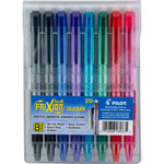 Pilot FriXion Clicker Erasable Gel Pen, Retractable, Extra-Fine 0.5 mm, Assorted Ink and Barrel Colors, 8/Pack View Product Image