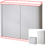 Door Kit with Cabinet Sides for easyOffice 41" and 80" Gray Storage Cabinet Top, Back Base and Shelves View Product Image