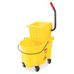 Rubbermaid Commercial Wave Brake Side Press Mop Bucket View Product Image