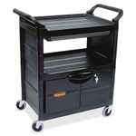 Rubbermaid Commercial Lockable Storage Utility Cart View Product Image