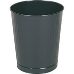 Rubbermaid Commercial Fire-Safe Wastebasket, Round, Steel, 6 1/2 gal, Black View Product Image