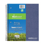 Roaring Spring Environotes College Ruled 2 Subject Recycled Spiral Notebook View Product Image