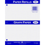 Roaring Spring 4x4 Graph Ruled Loose Leaf Filler Paper, 3 Hole Punched, 11" x 8.5" 80 Sheets, White Paper View Product Image