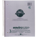 Roaring Spring Environotes College Ruled Recycled Spiral Three Subject Notebook View Product Image