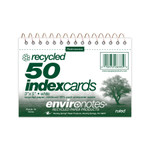Roaring Spring Environotes Ruled Lined Perforated Spiralbound Recycled Index Cards View Product Image