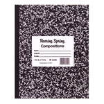 Roaring Spring Marble Cover Composition Book, Wide/Legal Rule, Black Cover, 10 x 8, 60 Sheets View Product Image