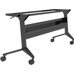 Safco Flip-N-Go Black Training Table Base View Product Image