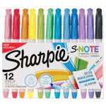 Sharpie S-Note Creative Markers, Chisel Tip, Assorted Colors, 12/Pack View Product Image