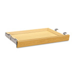 HON Laminate Angled Center Drawer, 26w x 15.38d x 2.5h, Harvest View Product Image