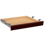 HON Laminate Angled Center Drawer, 22w x 15.38d x 2.5h, Mahogany View Product Image