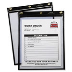 C-Line Heavy-Duty Super Heavyweight Plus Stitched Shop Ticket Holders, Black, 9x12,15/BX View Product Image
