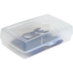 Sparco Clear Plastic Pencil Box View Product Image