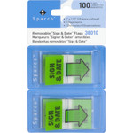 Sparco "Sign & Date" Preprinted Flags in Dispenser View Product Image