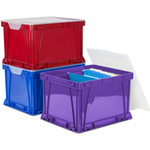 Storex 3 Piece Cube Storage Bins View Product Image