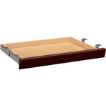 HON Laminate Angled Center Drawer, 26w x 15.38d x 2.5h, Mahogany View Product Image