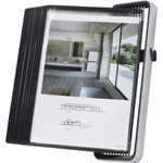 Tarifold VEO Wall Display Unit, 10 Black Pockets View Product Image