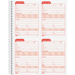 TOPS Service Call Book, 4 x 5 1/2, Two-Part Carbonless, 200 Sets/Book View Product Image