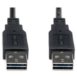 Tripp Lite 10ft USB 2.0 High Speed Reversible Connector Cable Universal M/M View Product Image