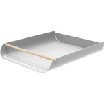 U Brands Metal Letter Tray, Desktop Accessory, Arc Collection, Grey (3548A02-06) View Product Image