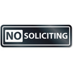 HeadLine No Soliciting Window Sign View Product Image