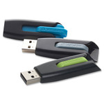 Verbatim 16GB Store 'n' Go V3 USB 3.0 Flash Drive - 3pk - Blue, Green, Gray View Product Image